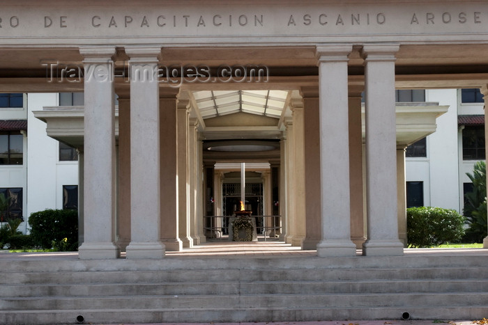 panama498: Panama City / Ciudad de Panama: Ascanio Arosemena Training Center - entrance porch, Balboa  - photo by H.Olarte - (c) Travel-Images.com - Stock Photography agency - Image Bank