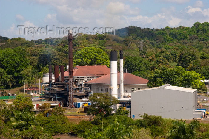 panama510: Panama canal: Miraflores - thermal power station - diesel electric Plant - energy production - photo by H.Olarte - (c) Travel-Images.com - Stock Photography agency - Image Bank