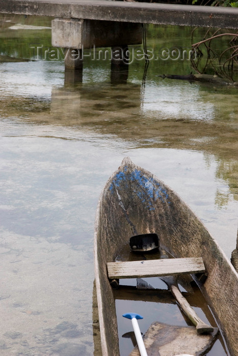 panama581: Galeta Island, Colón province, Panama: old dugout canoe, STRI - photo by H.Olarte - (c) Travel-Images.com - Stock Photography agency - Image Bank