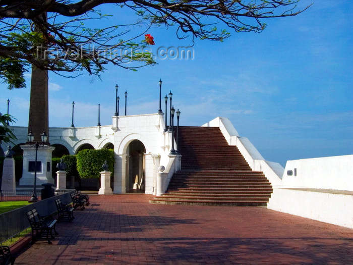 panama66: Panama City: Ferdinand de Lesseps monument and stairs to Las Bovedas - Plaza de Francia - photo by H.Olarte - (c) Travel-Images.com - Stock Photography agency - Image Bank