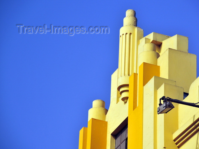 peru105: Lima, Peru: modernist detail at the building now used by McDonald's - corner of Jirón de la Unión and Miró Quesada st. - photo by M.Torres - (c) Travel-Images.com - Stock Photography agency - Image Bank