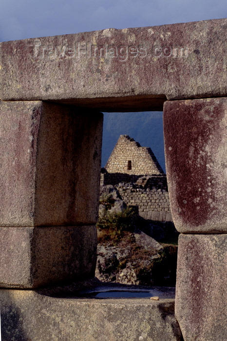 peru185: Machu Picchu, Cuzco region, Peru: the Principal Temple - photo by C.Lovell - (c) Travel-Images.com - Stock Photography agency - Image Bank