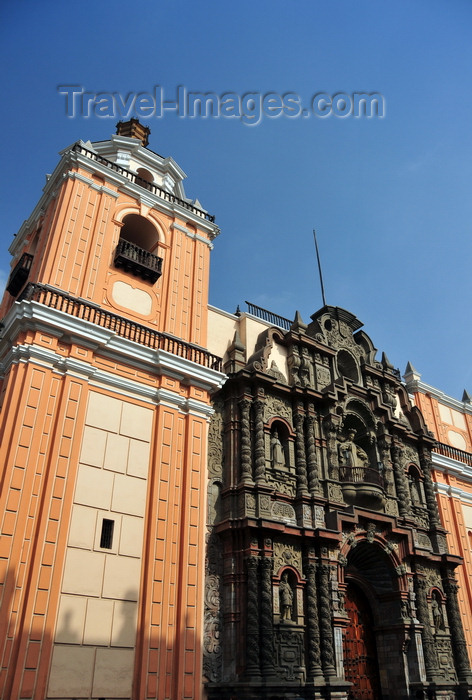 peru2: Lima, Peru: façade of the Basílica Menor de Nuestra Señora de la Merced - corner of Jirón de la Unión and Miró Quesada st - Iglesia de la Merced - photo by M.Torres - (c) Travel-Images.com - Stock Photography agency - Image Bank