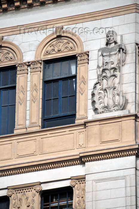 peru52: Lima, Peru: art deco detail - façade on Miró Quesada st - photo by M.Torres - (c) Travel-Images.com - Stock Photography agency - Image Bank