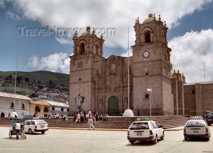 peru8: Puno, Peru: the Cathedral - Plaza de Armas - photo by M.Bergsma - (c) Travel-Images.com - Stock Photography agency - Image Bank