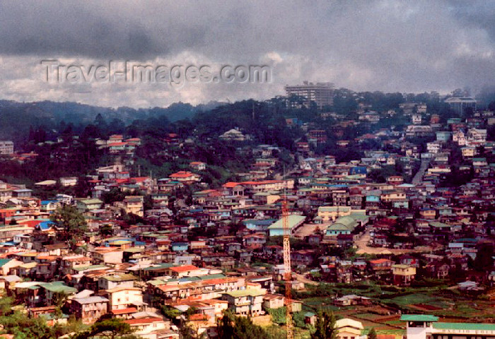 phil1: Philippines - Baguio / BAG : rain and sun after the typhoon - urban sprawl from above - photo by M.Torres - (c) Travel-Images.com - Stock Photography agency - Image Bank