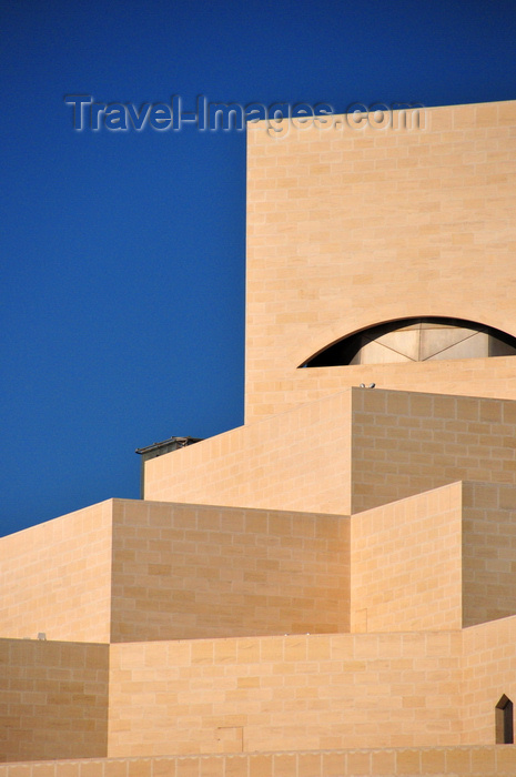 qatar65: Doha, Qatar: Museum of Islamic Art - cubes and a hidden dome - Al Corniche - architect I.M. Pei - photo by M.Torres - (c) Travel-Images.com - Stock Photography agency - Image Bank