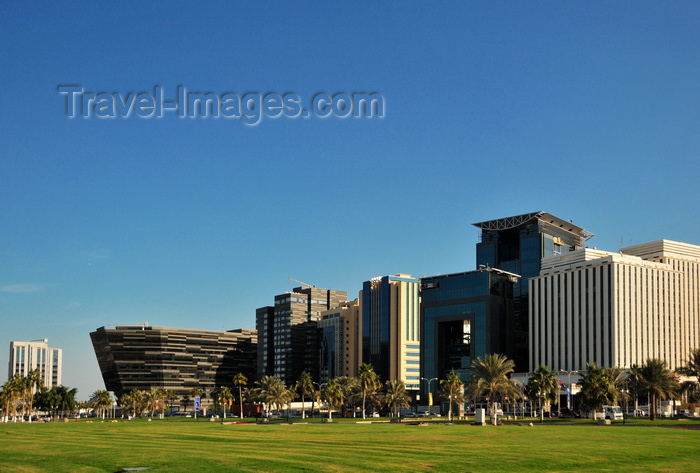 qatar71: Doha, Qatar: south end of the Corniche - Sultan Bin Abdullah Al-Asiri tower, Al Hitmi Towers, Regency Business Center - photo by M.Torres - (c) Travel-Images.com - Stock Photography agency - Image Bank