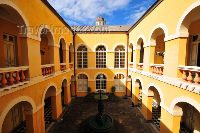 reunion212: Saint-Denis, Réunion: inner court of the old City Hall - Hôtel de Ville - photo by M.Torres - (c) Travel-Images.com - Stock Photography agency - Image Bank