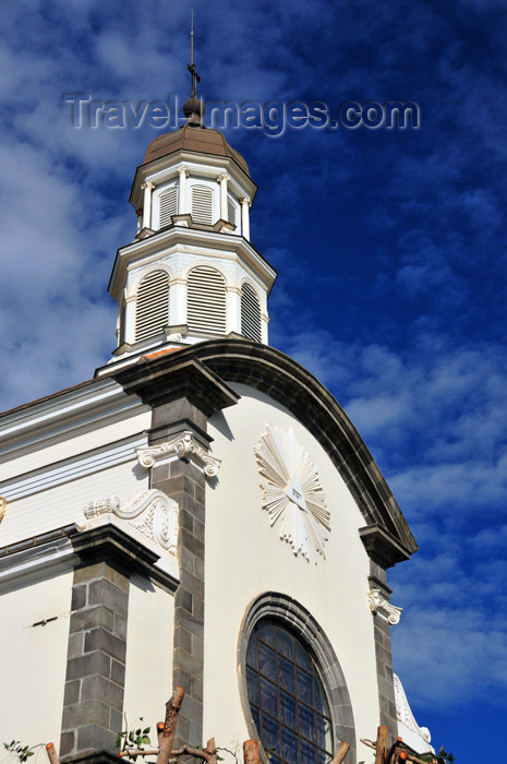 reunion228: Saint-Denis, Réunion: gable of the chapel of the Immaculate Conception - Rue de Ste-Anne - Chapelle de l'Immaculée Conception - photo by M.Torres - (c) Travel-Images.com - Stock Photography agency - Image Bank