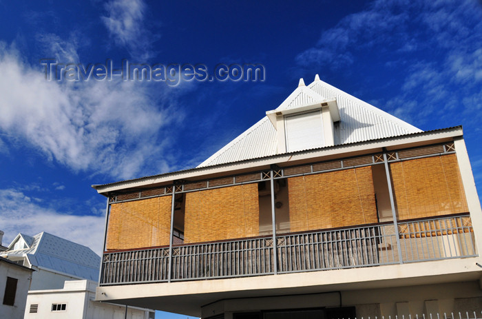 reunion242: Saint-Denis, Réunion: tropical balcony on rue Juliette Dodu - photo by M.Torres - (c) Travel-Images.com - Stock Photography agency - Image Bank