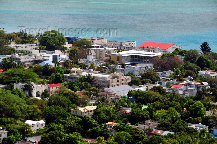 rodrigues47: Port Mathurin, Rodrigues island, Mauritius: the island's capital, located by the ocean and alternating buildings with trees - photo by M.Torres - (c) Travel-Images.com - Stock Photography agency - Image Bank