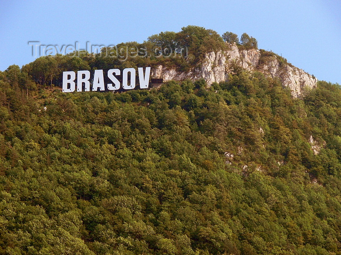 romania102: Brasov, Transylvania, Romania: Hollywood style sign on the hills - photo by J.Kaman - (c) Travel-Images.com - Stock Photography agency - Image Bank