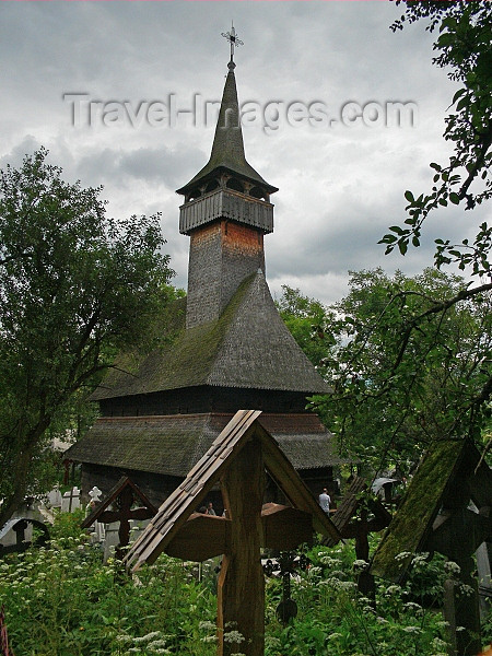 romania150: Ieud, Maramures county, Transylvania, Romania: UNESCO listed wooden church and cemetery - Church of the Nativity of the Virgin - Salistea de Sus - photo by J.Kaman - (c) Travel-Images.com - Stock Photography agency - Image Bank