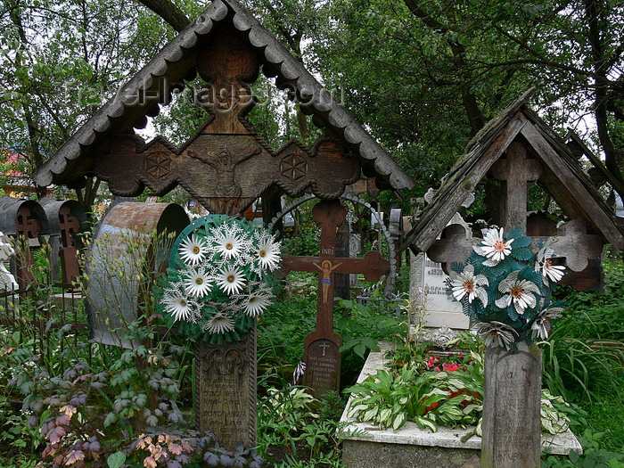 romania156: Ieud, Maramures county, Transylvania, Romania: crosses at the cemetery - photo by J.Kaman - (c) Travel-Images.com - Stock Photography agency - Image Bank