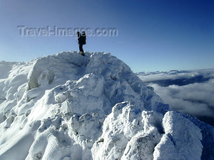 romania46: Romania - Piatra Craiului: enjoying the summit - Southern Carpathians - photo by R.Ovidiu - (c) Travel-Images.com - Stock Photography agency - Image Bank