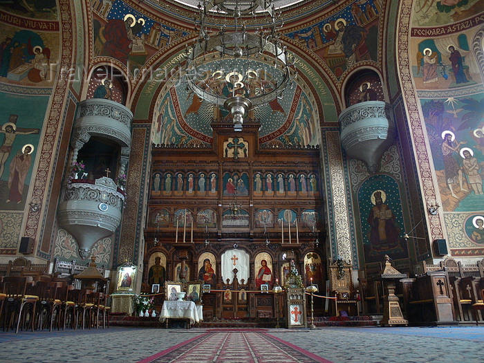 romania75: Sighisoara / Segesvár, Mures county, Transylvania, Romania: Orthodox Cathedral - interior - sanctuary and iconostasis - photo by J.Kaman - (c) Travel-Images.com - Stock Photography agency - Image Bank