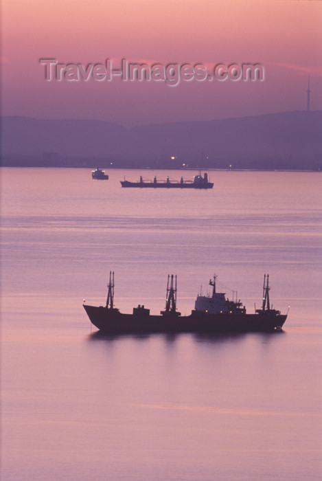 russia373: Russia - Port Novorossisk - Krasnodar kray: ships on the Black Sea - freighter - photo by V.Sidoropolev - (c) Travel-Images.com - Stock Photography agency - Image Bank