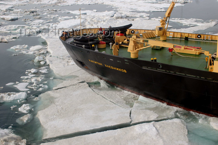 russia423: Russia - Bering Strait (Chukotka AOk): the Kapitan Khlebnikov in ice - Chukchi Sea - Arctic Ocean - icebreaker - breaking ice (photo by R.Eime) - (c) Travel-Images.com - Stock Photography agency - Image Bank