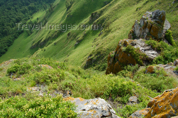 russia478: Russia - Altai republic, near village Maima, mountain "Chertov palec" (Devil's finger) - slope - photo by M.Kazantsev - (c) Travel-Images.com - Stock Photography agency - Image Bank