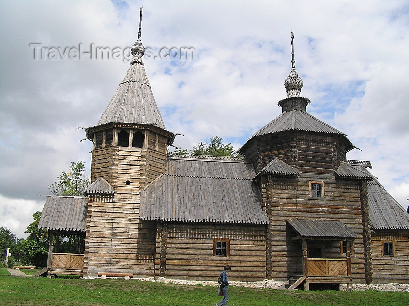 russia497: Russia - Suzdal - Vladimir oblast: wooden church - Museum of wooden architecture & peasant life - photo by J.Kaman - (c) Travel-Images.com - Stock Photography agency - Image Bank