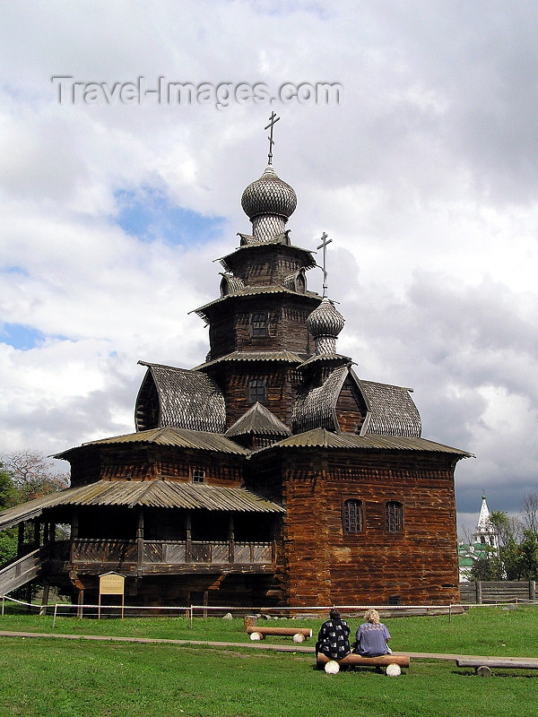 russia514: Russia - Suzdal - Vladimir oblast: stave church - Museum of wooden architecture & peasant life - photo by J.Kaman - (c) Travel-Images.com - Stock Photography agency - Image Bank