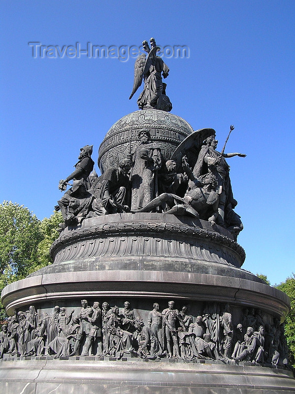 russia545: Russia - Velikiy Novgorod: Bronze monument to the Millennium of Russia - photo by J.Kaman - (c) Travel-Images.com - Stock Photography agency - Image Bank