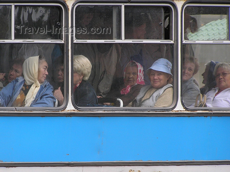 russia561: Russia - Vologda: Bus ride  - pensioners - photo by J.Kaman - (c) Travel-Images.com - Stock Photography agency - Image Bank