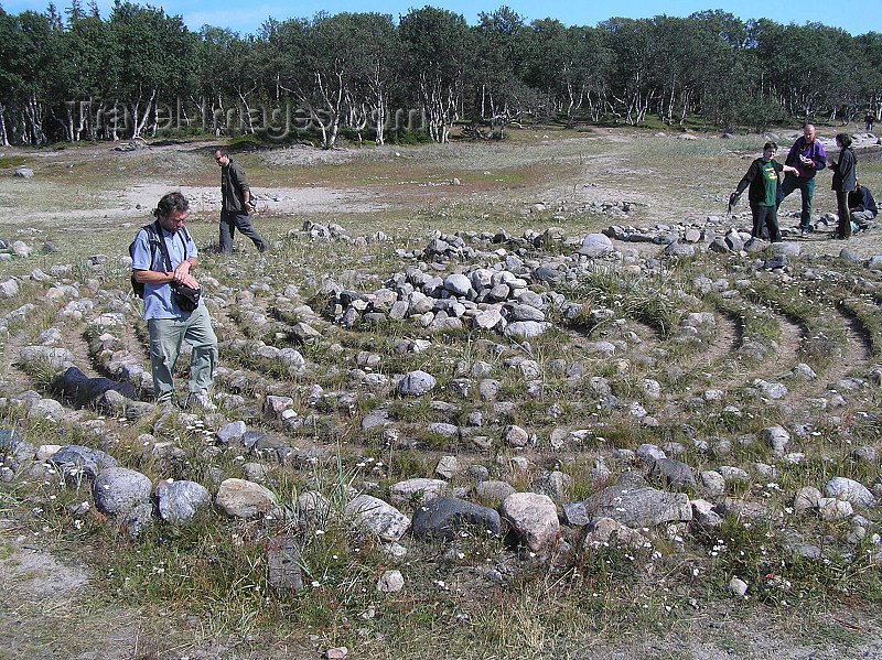 russia596: Russia - Solovetsky Islands: Stone labyrinth - photo by J.Kaman - (c) Travel-Images.com - Stock Photography agency - Image Bank