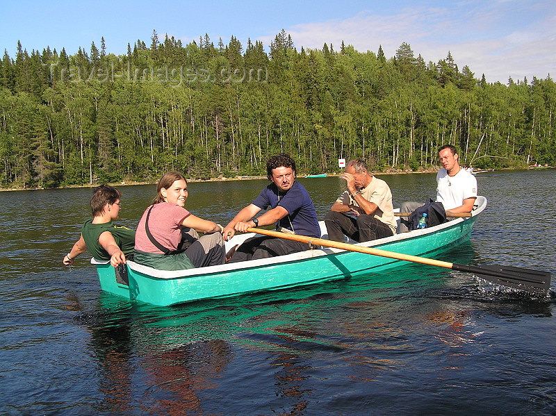 russia598: Russia - Solovetsky Islands: noat ride in the lakes - photo by J.Kaman - (c) Travel-Images.com - Stock Photography agency - Image Bank