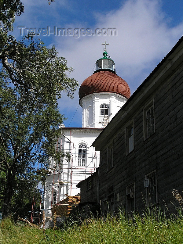 russia623: Russia - Solovetsky Islands: Gora Sekirnaya - lighthouse style church - photo by J.Kaman - (c) Travel-Images.com - Stock Photography agency - Image Bank