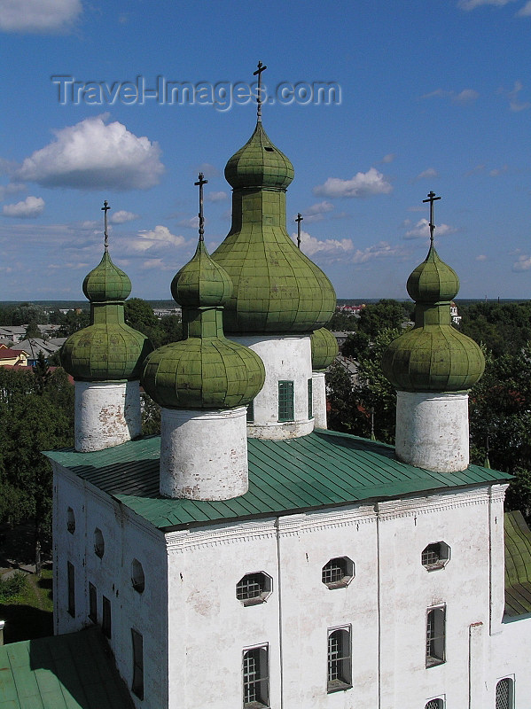 russia643: Russia -  Kargopol -  Arkhangelsk Oblast: Church of St. John the Precursor - 18th-century church - classical style in Russian stone architecture - from above - photo by J.Kaman - (c) Travel-Images.com - Stock Photography agency - Image Bank