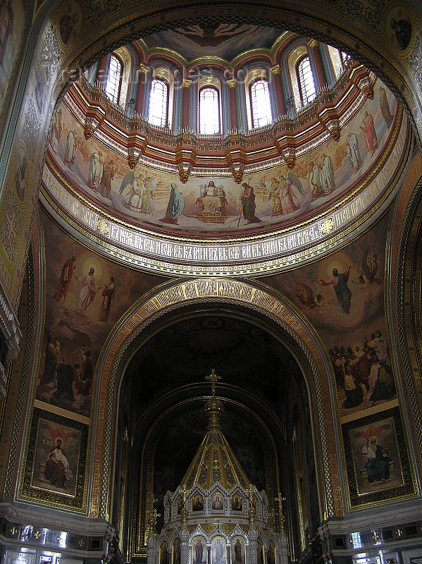 russia684: Russia - Moscow: inside the Cathedral of Christ the Saviour - photo by J.Kaman - (c) Travel-Images.com - Stock Photography agency - Image Bank