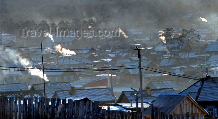 russia760: Lake Baikal, Irkutsk oblast, Siberian Federal District, Russia: roofs and chimneys of Khuzir Village, Olkhon island - photo by B.Cain - (c) Travel-Images.com - Stock Photography agency - Image Bank