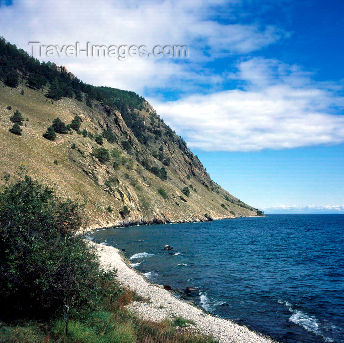 russia767: Lake Baikal, Irkutsk oblast, Siberia, Russia: Eastern Shore of Olchon Island in Lake Baikal - pebble beach - photo by A.Harries - (c) Travel-Images.com - Stock Photography agency - Image Bank