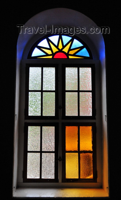 saba54: The Bottom, Saba: Sacred Heart Church - window - photo by M.Torres - (c) Travel-Images.com - Stock Photography agency - Image Bank