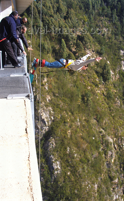 safrica120: South Africa - Bloukrans Bungee jumper, Plettenberg Bay - photo by B.Cain - (c) Travel-Images.com - Stock Photography agency - Image Bank