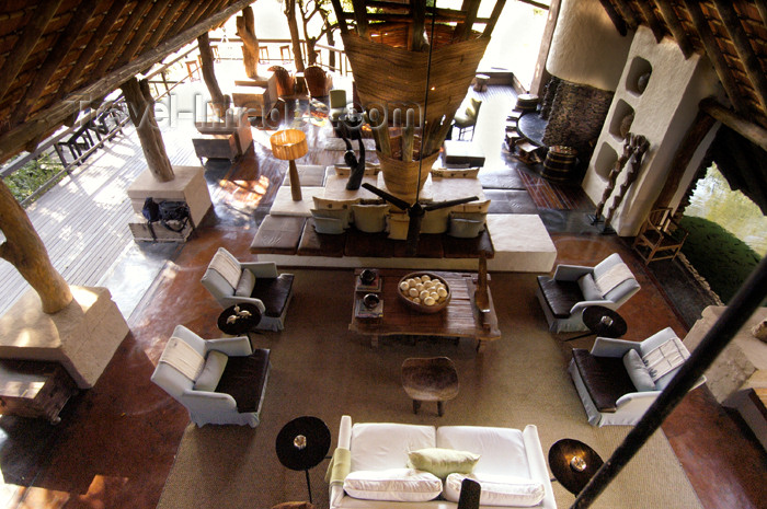 safrica178: South Africa - South Africa Singita Game Reserve lodge main lounge - photo by B.Cain - (c) Travel-Images.com - Stock Photography agency - Image Bank