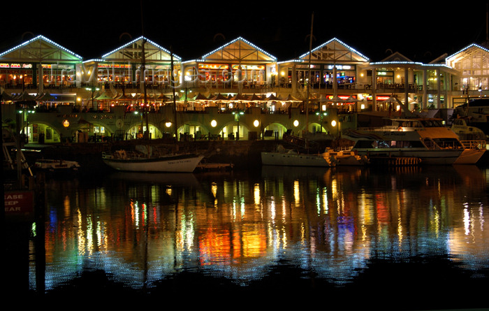safrica190: South Africa - Waterfront at night, Cape Town - photo by B.Cain - (c) Travel-Images.com - Stock Photography agency - Image Bank