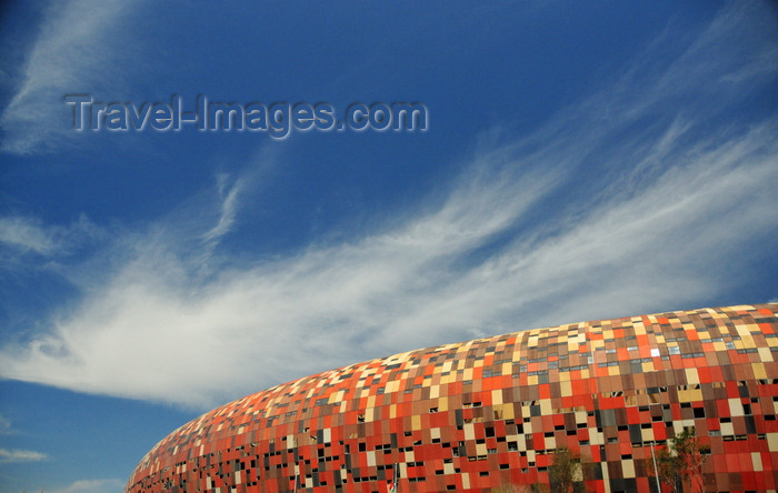 safrica215: Soweto, Johannesburg, Gauteng, South Africa: Soccer City - hosted the first mass rally of Nelson Mandela after his release from prison in 1990 - situated in Diepkloof near Nasrec - photo by M.Torres - (c) Travel-Images.com - Stock Photography agency - Image Bank