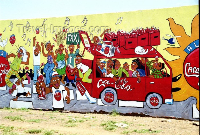 safrica42: Soweto, Gauteng province, South Africa: shop mural - Coca-Cola - photo by R.Eime - (c) Travel-Images.com - Stock Photography agency - Image Bank