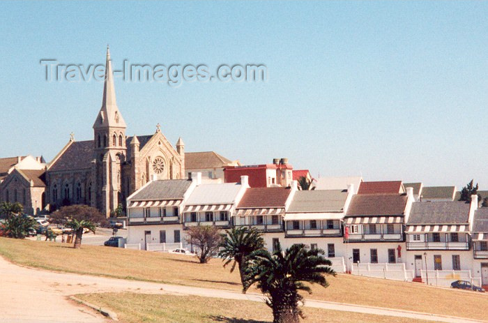 safrica5: Port Elizabeth / PLZ, Eastern Cape province, South Africa: terrace in Donkin Hill, built in the early 1800's - Hill Presbetarian Church - photo by M.Torres - (c) Travel-Images.com - Stock Photography agency - Image Bank