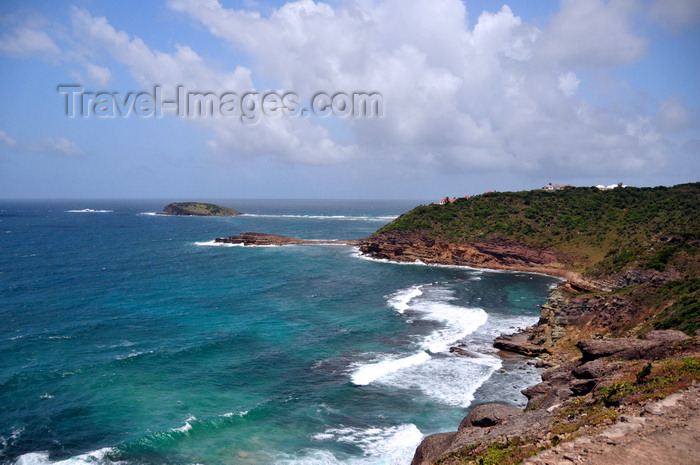 saint-barthelemy20: Pointe Mangin, St. Barts / Saint-Barthélemy: the promontory and Ile Tortue - photo by M.Torres - (c) Travel-Images.com - Stock Photography agency - Image Bank