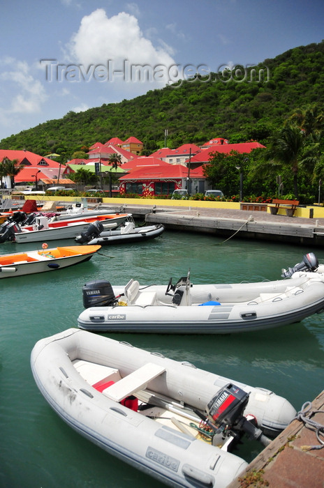 saint-barthelemy51: Gustavia, St. Barts / Saint-Barthélemy: Caribe inflatable boats - photo by M.Torres - (c) Travel-Images.com - Stock Photography agency - Image Bank