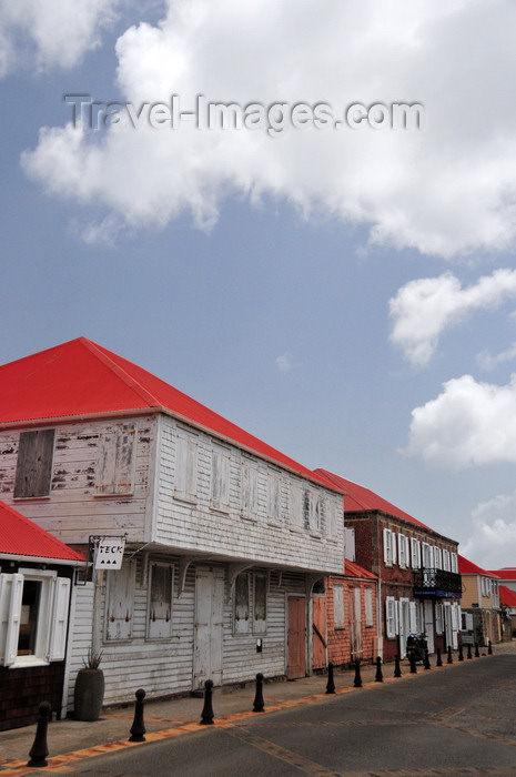 saint-barthelemy56: Gustavia, St. Barts / Saint-Barthélemy: the Wooden House - Swedish period building, prefabricated and built for the Dinzey family in 1830 - Rue Samuel Fahlberg - photo by M.Torres - (c) Travel-Images.com - Stock Photography agency - Image Bank