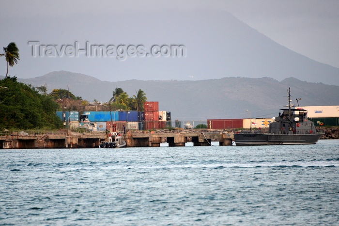 saint-kitts-nevis35: Saint Kitts island, Saint Kitts and Nevis: the cutter Stalwart at the St. Kitts Nevis Coast Guard  naval base - photo by M.Torres - (c) Travel-Images.com - Stock Photography agency - Image Bank