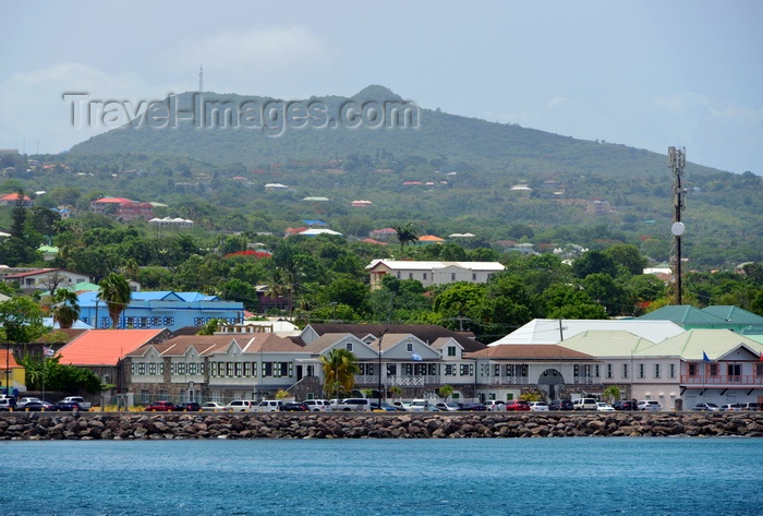 saint-kitts-nevis39: Charlestown, Nevis, St Kitts and Nevis: downtown of the island's capital seen from the sea - once a major centre for Britain’s sugar growers and slave traders, now a tax haven - photo by M.Torres - (c) Travel-Images.com - Stock Photography agency - Image Bank