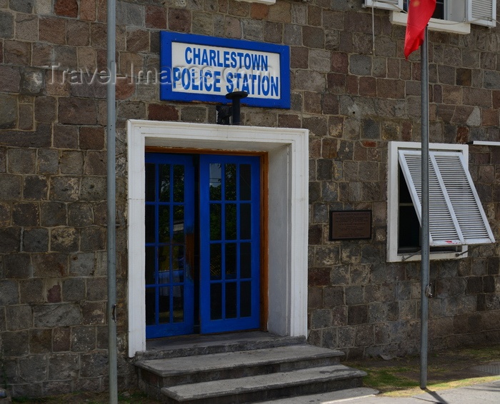 saint-kitts-nevis55: Charlestown, Nevis, St Kitts and Nevis: stone facade of the Police Station - Nevis is notorious as a tax haven, one of the few still offering real privacy - photo by M.Torres - (c) Travel-Images.com - Stock Photography agency - Image Bank