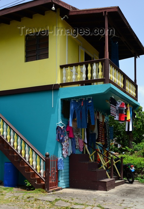 saint-kitts-nevis70: Charlestown, Nevis, St Kitts and Nevis: fashion shop - Creole architecture - photo by M.Torres - (c) Travel-Images.com - Stock Photography agency - Image Bank
