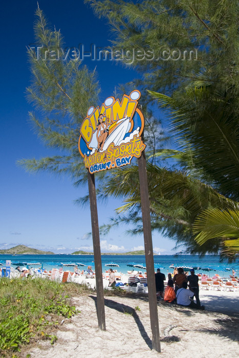 saint-martin32: St. Martin - Orient Beach - French West Indies: Bikini water sports - Baie Orientale - photo by D.Smith - (c) Travel-Images.com - Stock Photography agency - Image Bank